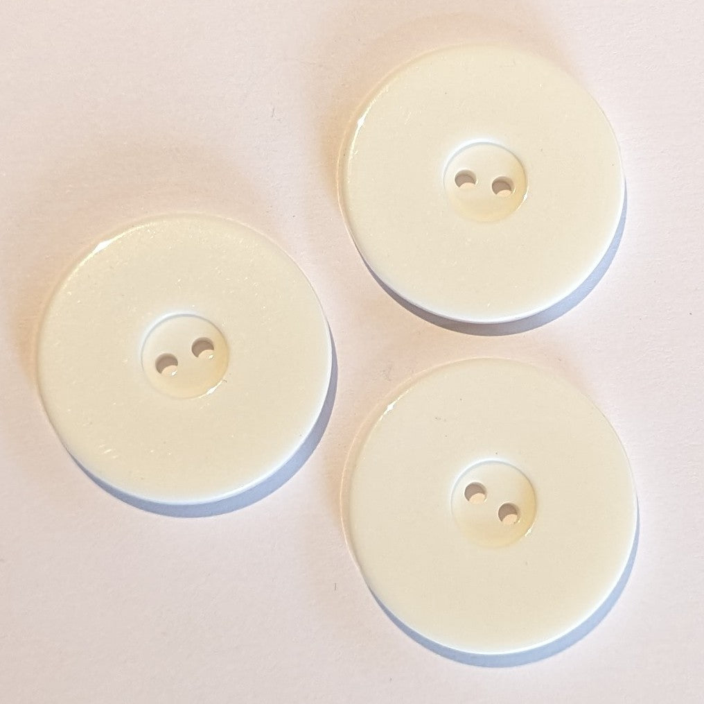 2 inch white deals buttons