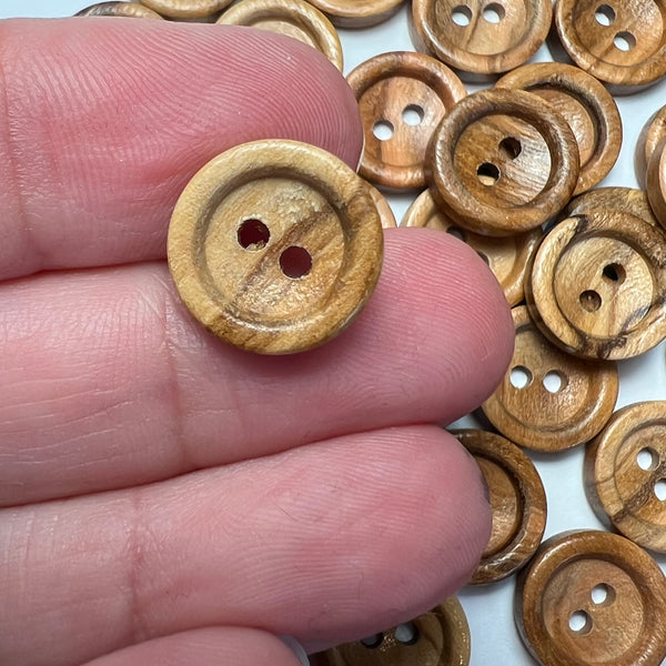 Wood / Olive / 2 hole